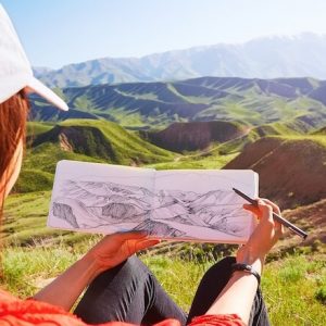 Creating Dreamy Celestial Skies in Watercolor